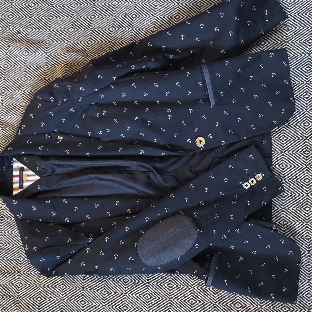 Tommy Hilfiger Navy Jacket with Anchor Design